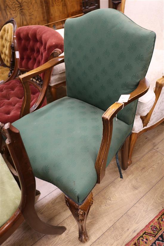 A George III design elbow chair